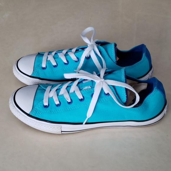 Converse double pink blue sneakers 6M - Picture 3 of 8